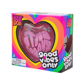 Nee Doh Good Vibes Only Heart-Shaped Squishy Fidget Toy (1pc) Color Ships Assorted Simple Nee Doh