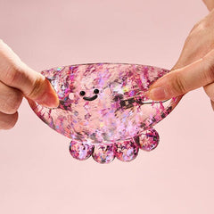 SqueezeSquad Taba Deluxe Premium Silicone Squishy Fidget Toy - Fuchsia Octopus Simple Exclusive