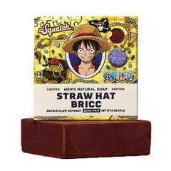 Dr. Squatch® x One Piece Anime All-Natural Bar Soap For Men - Straw Hat Bricc Simple Dr. Squatch