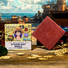 Dr. Squatch® x One Piece Anime All-Natural Bar Soap For Men - Straw Hat Bricc Simple Dr. Squatch