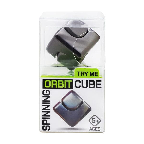 Trend Hub Orbit Cube Spinning Metal Fusion Fidget Toy (Color Ships Assorted) Simple Trend Hub