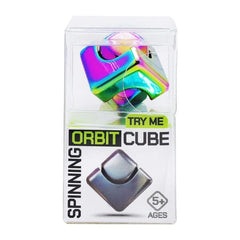 Trend Hub Orbit Cube Spinning Metal Fusion Fidget Toy (Color Ships Assorted) Simple Trend Hub