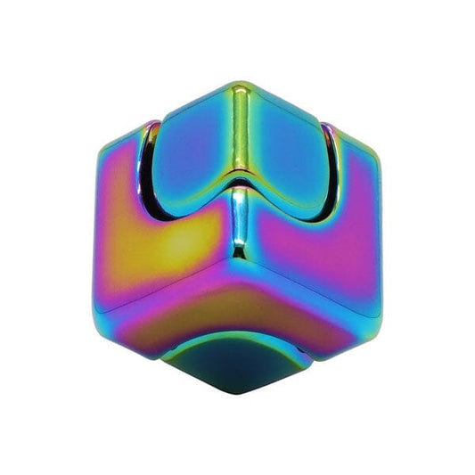 Trend Hub Orbit Cube Spinning Metal Fusion Fidget Toy (Color Ships Assorted) Simple Trend Hub