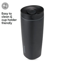 Owala® SmoothSip 20oz Insulated Travel Mug in Black Simple Owala