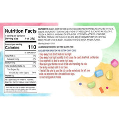 PartyPuffs Cotton Candy Cake Tub (4.2oz) Sliceable Rainbow Candy Floss Simple PartyPuffs