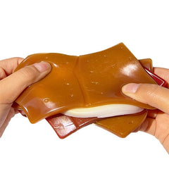 Taba Squishies® Peelables Deluxe Premium Silicone Fidget Toy (1pc) Chocolate S'more Simple Taba Peelables