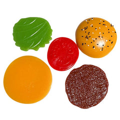 Taba Squishies® Peelables Deluxe Premium Silicone Fidget Toy (1pc) Hamburger Simple Taba Peelables