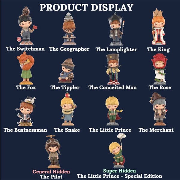Pop Mart x HIRONO: Le Petit Prince Series Collectible Figurine Blind Box (1pc) Simple Pop Mart