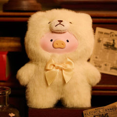 TOYZERO+ x Lulu The Piggy: Vintage Teddy Shop Series Plush Keychain Blind Box (1pc) Simple TOYZEROPLUS