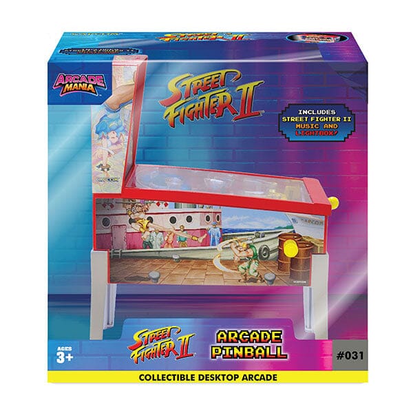 Street Fighter II Collector Series Mini Tabletop Arcade Pinball Simple Street Fighter