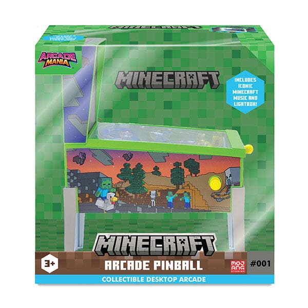 Minecraft Collector Series Mini Tabletop Arcade Pinball Simple Minecraft