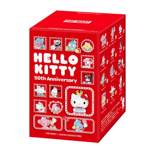 Pop Mart x Sanrio: Hello Kitty 50th Anniversary Series Figurine Blind Box Assorted (1pc) Simple Pop Mart