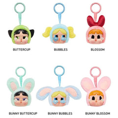Pop Mart x Powerpuff Girls x CRYBABY: Vinyl Face Plush Bag Clip Blind Box (1pc) Simple Pop Mart