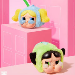 Pop Mart x Powerpuff Girls x CRYBABY: Vinyl Face Plush Bag Clip Blind Box (1pc) Simple Pop Mart