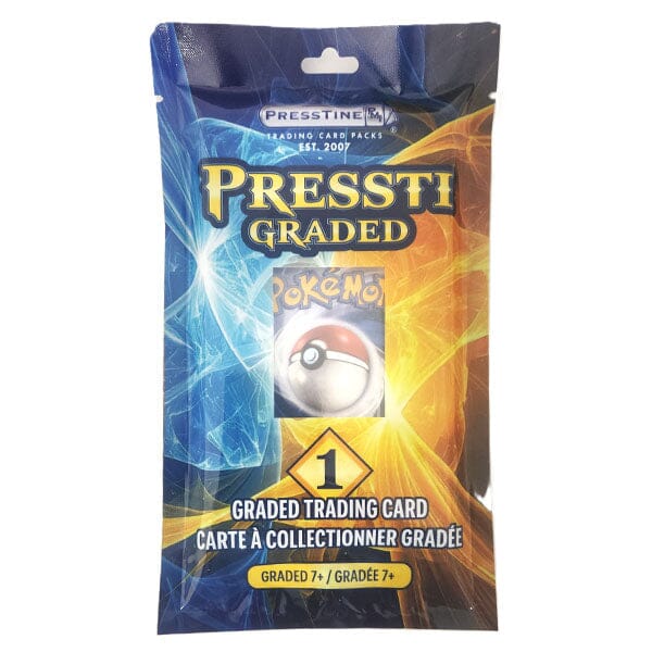 Pokémon TCG: Presstine PSA Graded 7+ Mystery Trading Card (1 Card) Simple Pokémon