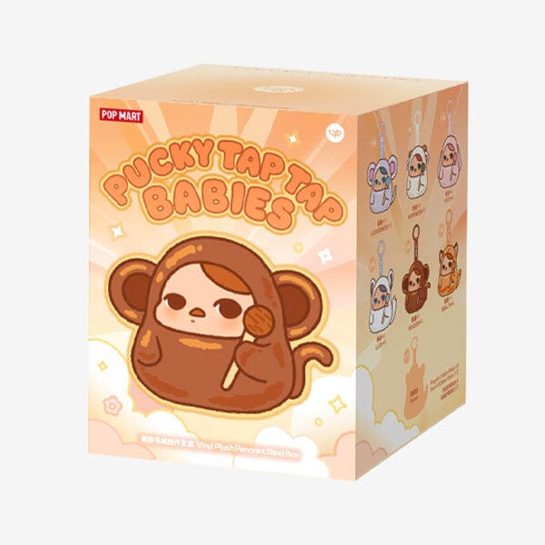 Pop Mart x PUCKY: Tap Tap Babies Series Plush Pendant Keyring Blind Box (1pc) Simple Pop Mart
