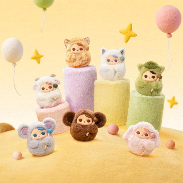 Pop Mart x PUCKY: Tap Tap Babies Series Plush Pendant Keyring Blind Box (1pc) Simple Pop Mart