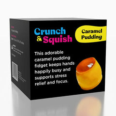 Crunch & Squish Caramel Pudding Crunchy Squishies® Stress Ball Fidget Toy (1pc) Simple Exclusive