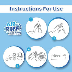 Air Puff: The Breeze Filled Lounger | Portable Inflatable Sofa Simple Showcase