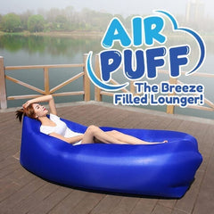 Air Puff: The Breeze Filled Lounger | Portable Inflatable Sofa Simple Showcase