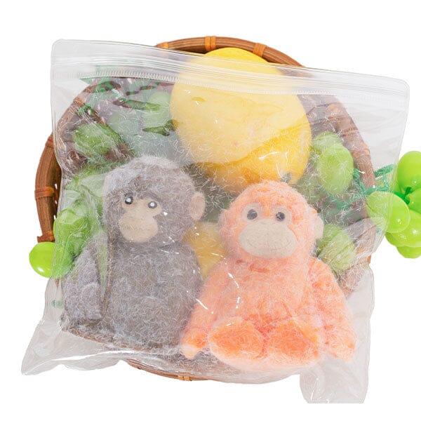 Taba Squishies® Punch the Monkey & His Stuffed Monkey Friend Fidget Toys (2pc) Simple Exclusive