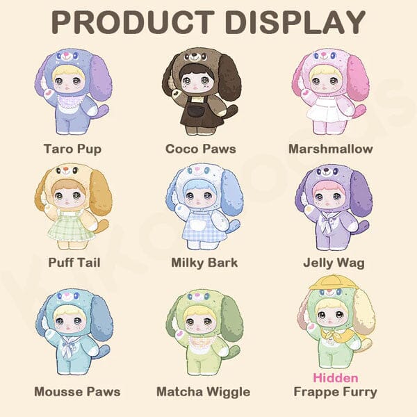 Nommi Puppy Diary Series Kawaii Plush Doll Blind Box (1pc) Simple Nommi