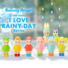 Sonny Angel Collectable Mini Cherub Figurines Limited Edition "I Love Rainy Day" Series Blind Box (1pc) Simple Sonny Angel