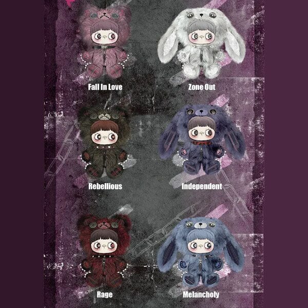 MayMei Rebel Doll Series 13" Plush Backpack Blind Box (1pc) Simple Nommi