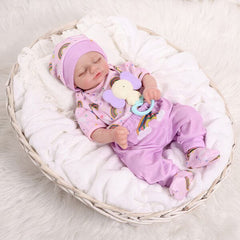 TrueHeart Treasures: Dream Weavers Collection Weighted Reborn Lifelike Baby Dolls (3kg) Baby Aurora Simple TrueHeart Treasures