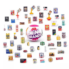 ZURU™ 5 Surprise™ Retro Grocery Mini Brands Series 1 Collectible Capsule Simple Showcase