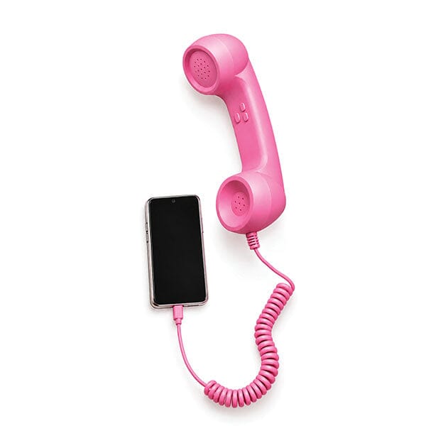 RingRevival Plug & Talk USB-C Retro Telephone (Black or Pink) Simple Exclusive Pink