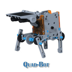 BrainyBotz 13-in-1 DIY Robot Solar-Powered Smart STEM Building & Programming Kit (190pc) Simple Exclusive