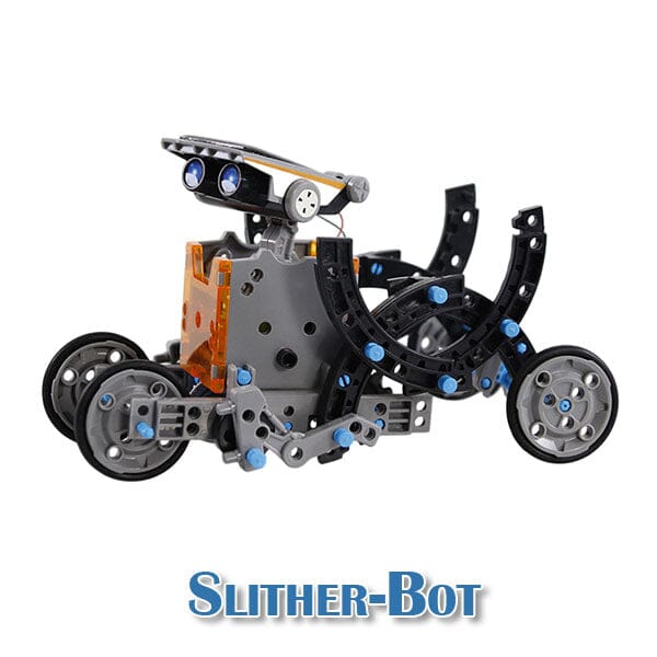 BrainyBotz 13-in-1 DIY Robot Solar-Powered Smart STEM Building & Programming Kit (190pc) Simple Exclusive
