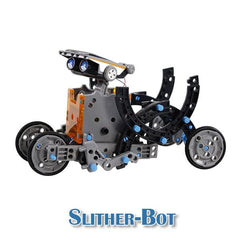 BrainyBotz 13-in-1 DIY Robot Solar-Powered Smart STEM Building & Programming Kit (190pc) Simple Exclusive
