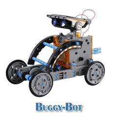BrainyBotz 13-in-1 DIY Robot Solar-Powered Smart STEM Building & Programming Kit (190pc) Simple Exclusive