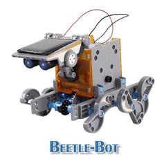 BrainyBotz 13-in-1 DIY Robot Solar-Powered Smart STEM Building & Programming Kit (190pc) Simple Exclusive