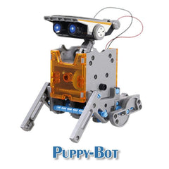 BrainyBotz 13-in-1 DIY Robot Solar-Powered Smart STEM Building & Programming Kit (190pc) Simple Exclusive