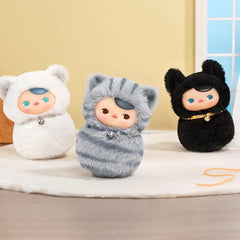 Pop Mart x PUCKY: Roly-Poly Kitty Series Vinyl Plush Blind Box (1pc) Simple Pop Mart