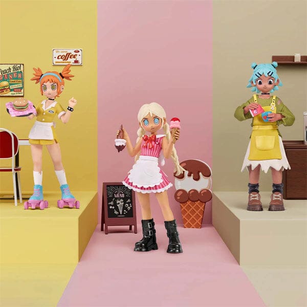 Pop Mart x Peach Riot: Rush Hour Series Collectible Figurine Blind Box (1pc) Simple Pop Mart