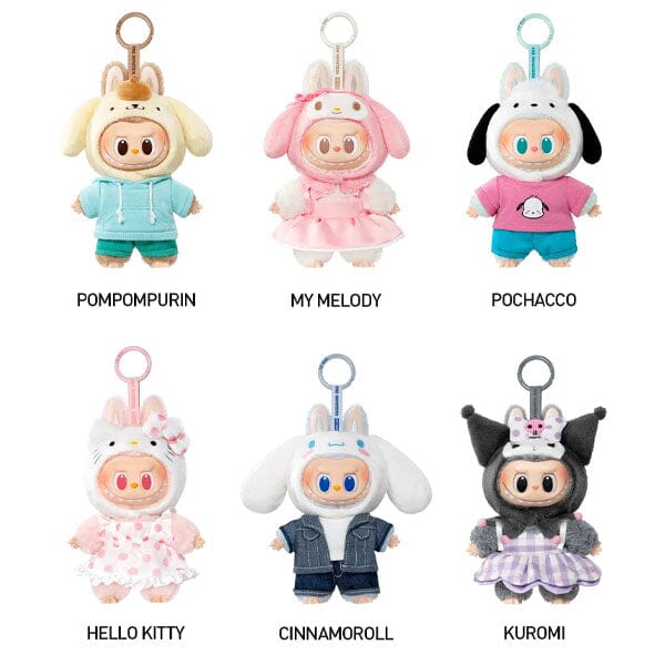 Pop Mart: THE MONSTERS x Sanrio Hello Kitty and Friends Series Plush Keyring Figurine Blind Box (1pc) Simple Pop Mart