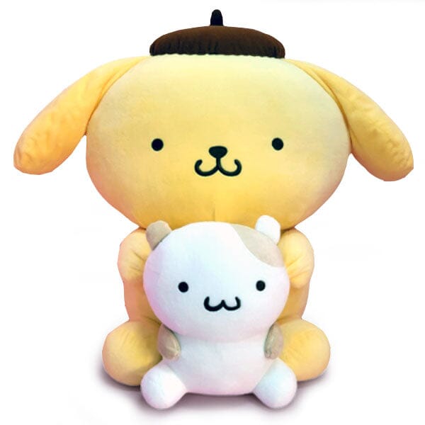 Sanrio Pompompurin With Teddy Bear Friend Large 20" Plush Toy Simple Hello Kitty