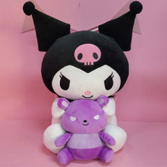 Sanrio Kuromi With Teddy Bear Friend Large 20" Plush Toy Simple Hello Kitty