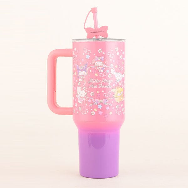 Sanrio Hello Kitty & Friends 40oz Ultimate Insulated Stainless Steel Drink Tumbler (1pc) Includes Straw & Charm Simple Hello Kitty