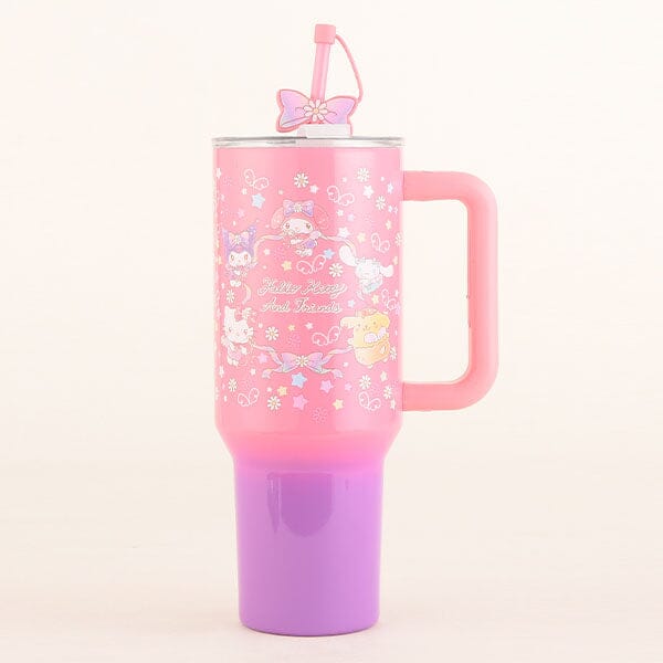 Sanrio Hello Kitty & Friends 40oz Ultimate Insulated Stainless Steel Drink Tumbler (1pc) Includes Straw & Charm Simple Hello Kitty
