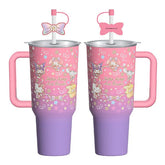 Sanrio Hello Kitty & Friends 40oz Ultimate Insulated Stainless Steel Drink Tumbler (1pc) Includes Straw & Charm Simple Hello Kitty