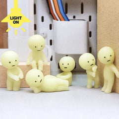 Smiski Series 1 Collectible Glow in the Dark Figurine Blind Box (1pc) Simple Smiski