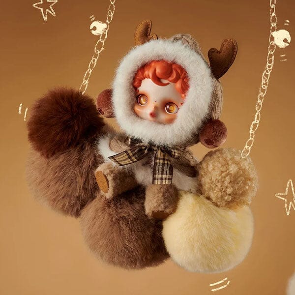 Pop Mart x Skullpanda: Winter Symphony Series Plush Keychain Blind Box (1pc) Simple Pop Mart