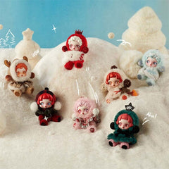 Pop Mart x Skullpanda: Winter Symphony Series Plush Keychain Blind Box (1pc) Simple Pop Mart
