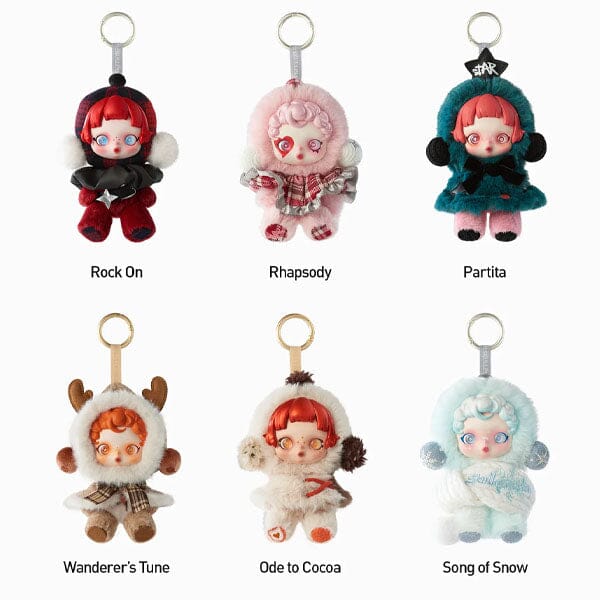 Pop Mart x Skullpanda: Winter Symphony Series Plush Keychain Blind Box (1pc) Simple Pop Mart