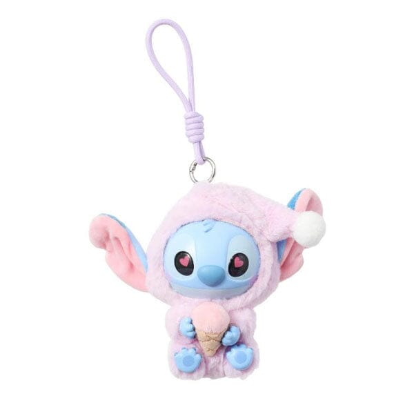 MINISO x Disney: Stitch "Eat Something Before Sleep" Series Plush Keychain Blind Box (1pc) Simple MINISO